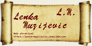 Lenka Mužijević vizit kartica